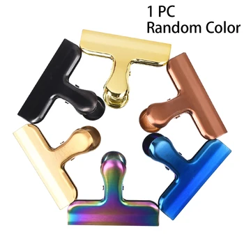

Spring Loaded Smooth Surface Office Supplies Storage School Stationery Home Papers Stainless Steel Receipts Binder Clip Arc Edge