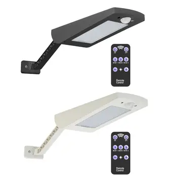 

66 LEDs Durable Waterproof PIR Motion Sensor Solar Light Remote Control Wall Lamp for Garden Outdoor Lamp