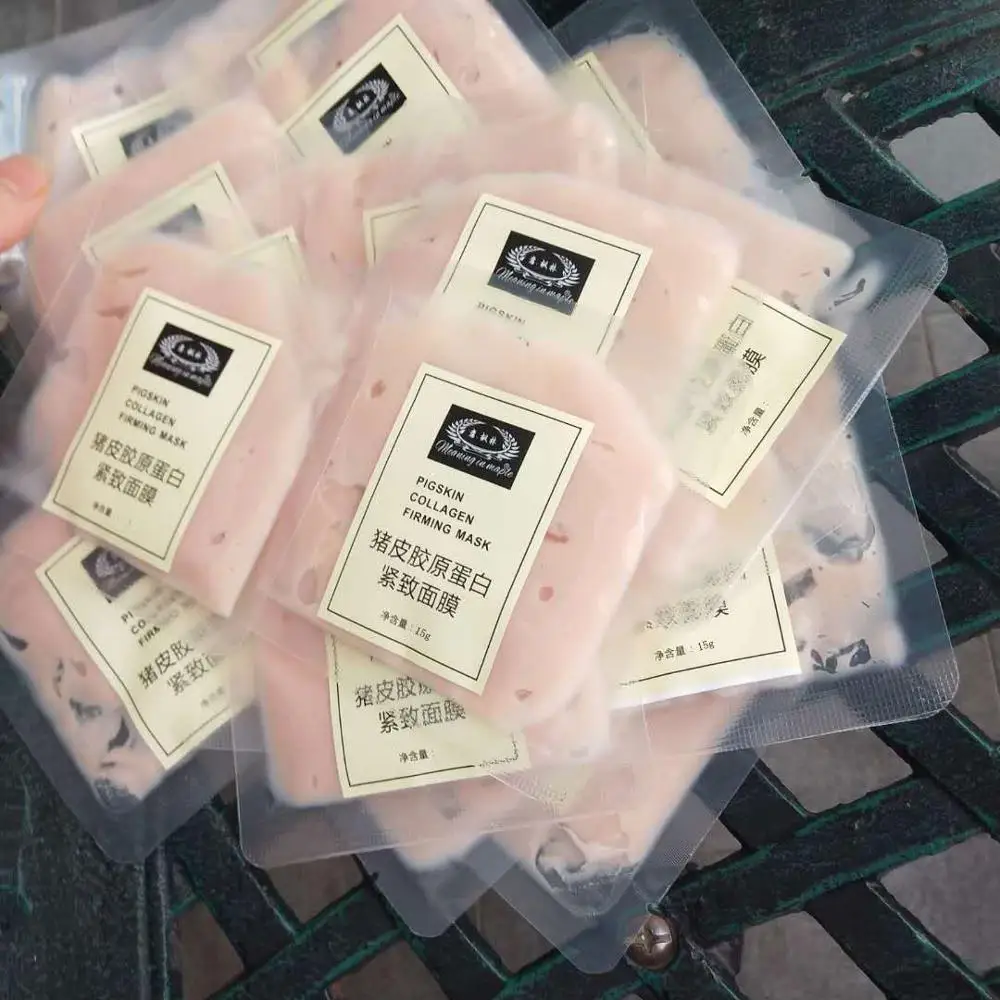 Натуральная маска для кожи свиньи эссенция коллагена питает спа антивозрастной