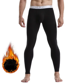 

Thermal Underwear Men Thermal Thicken Cotton Long Johns Warm Pants Waistband Male Winter Bottoms Warm Thermo Underwear