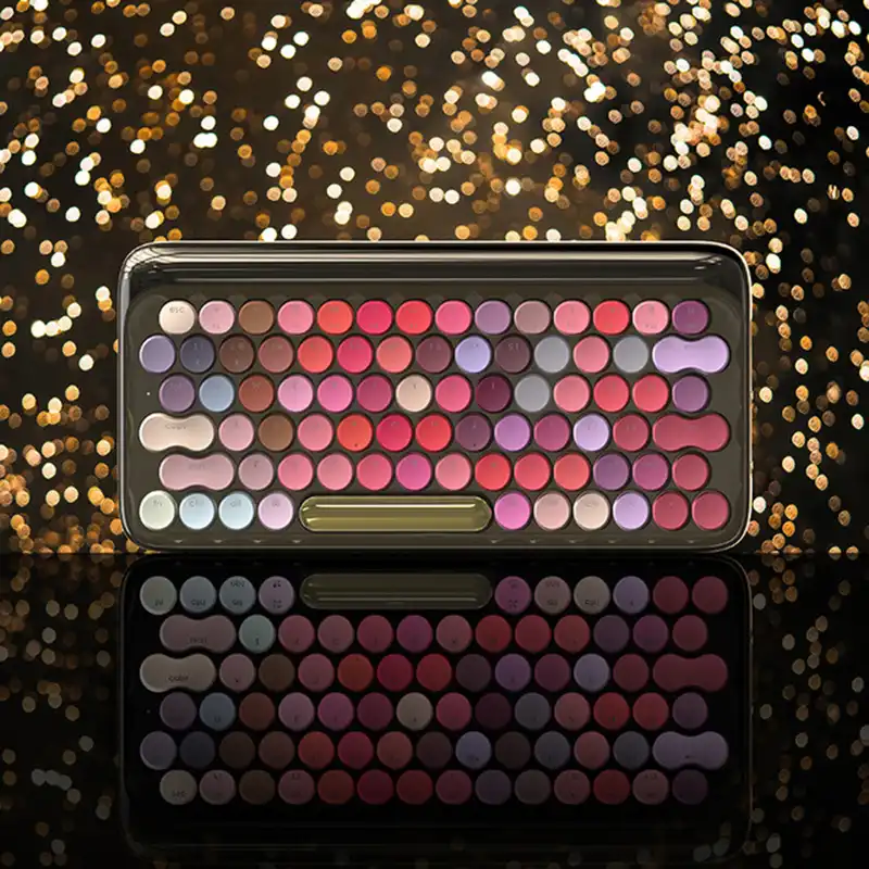 New Bluetooth Keyboard Dual Mode Fashion Dot Lipstick Mechanical Keyboard for Apple Mac Gaming Keyboard