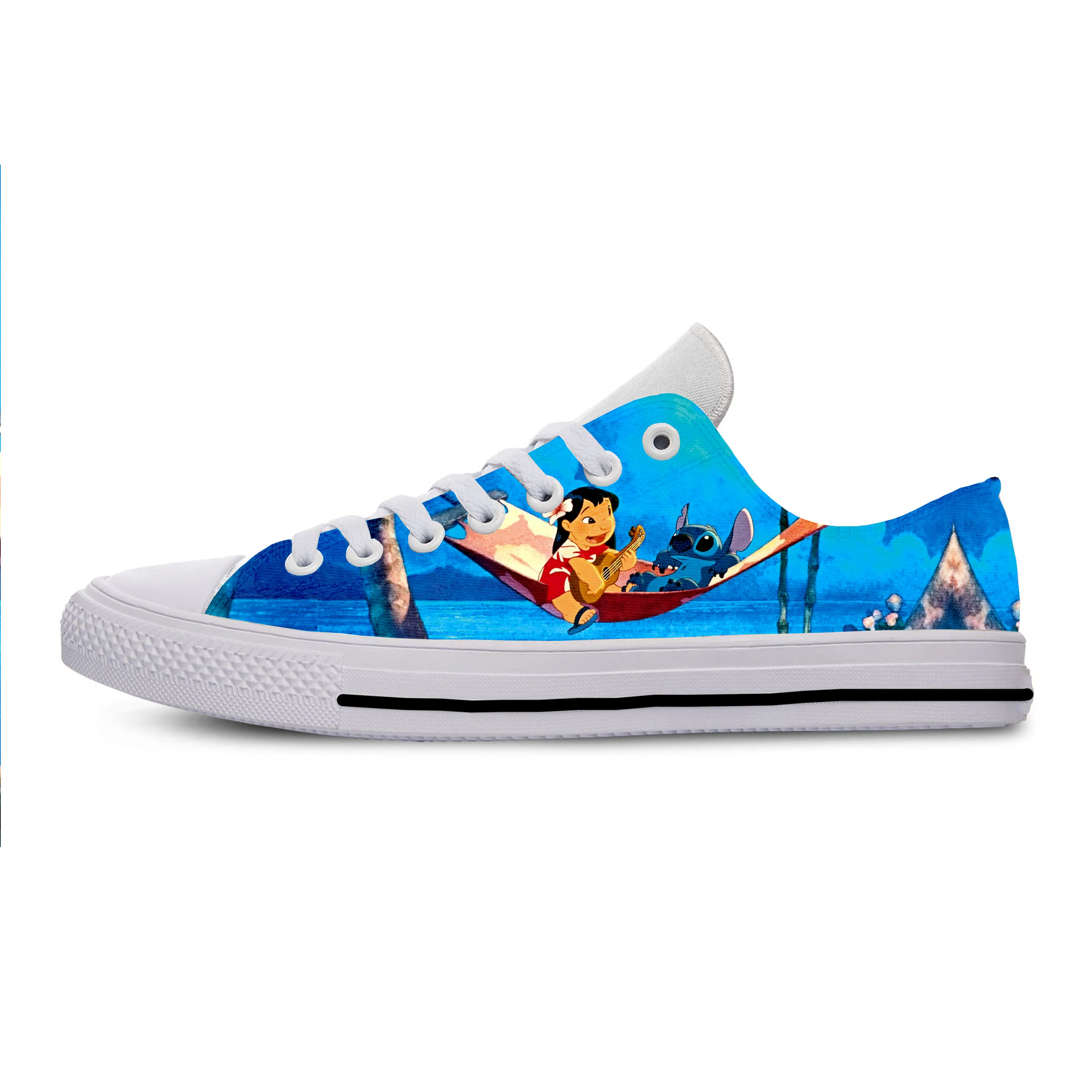 Lilo and stitch 2019 хит модные 3D кроссовки для мужчин/женщин высокое качество печать lilo