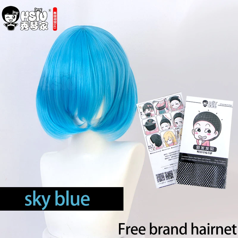 Hsiu Cosplay Wig Synthetic Short Bob Straight Hair Golden Pink Red Blue Purple For Women 35cm 23 Color Wigs & Free Cap -Zentai shop online Hb896dd8e0fba4a2ea622a9680131da851.jpg