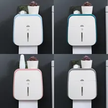 4 цвета, настенный держатель для туалетной бумаги, диспенсер для полотенец, коробка для салфеток для рук, водонепроницаемый держатель для ванной комнаты для мобильного телефона, полка для хранения