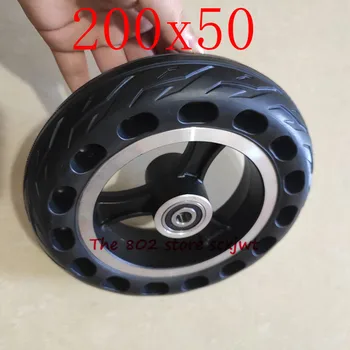 

Lightning delivery 200x50 solid wheel Explosion-proof Electric Bike Scooter tyres 8 inch Motorcycle Solid Tires Bee Hive Holes