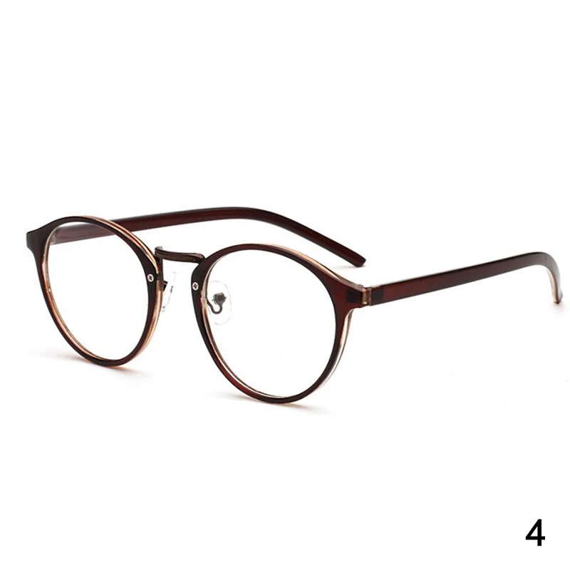 Женские и мужские прозрачные круглые очки, прозрачная оправа, очки для близорукости, очки для глаз, оправа для ботанов, оптические оправы, прозрачные - Цвет оправы: P4
