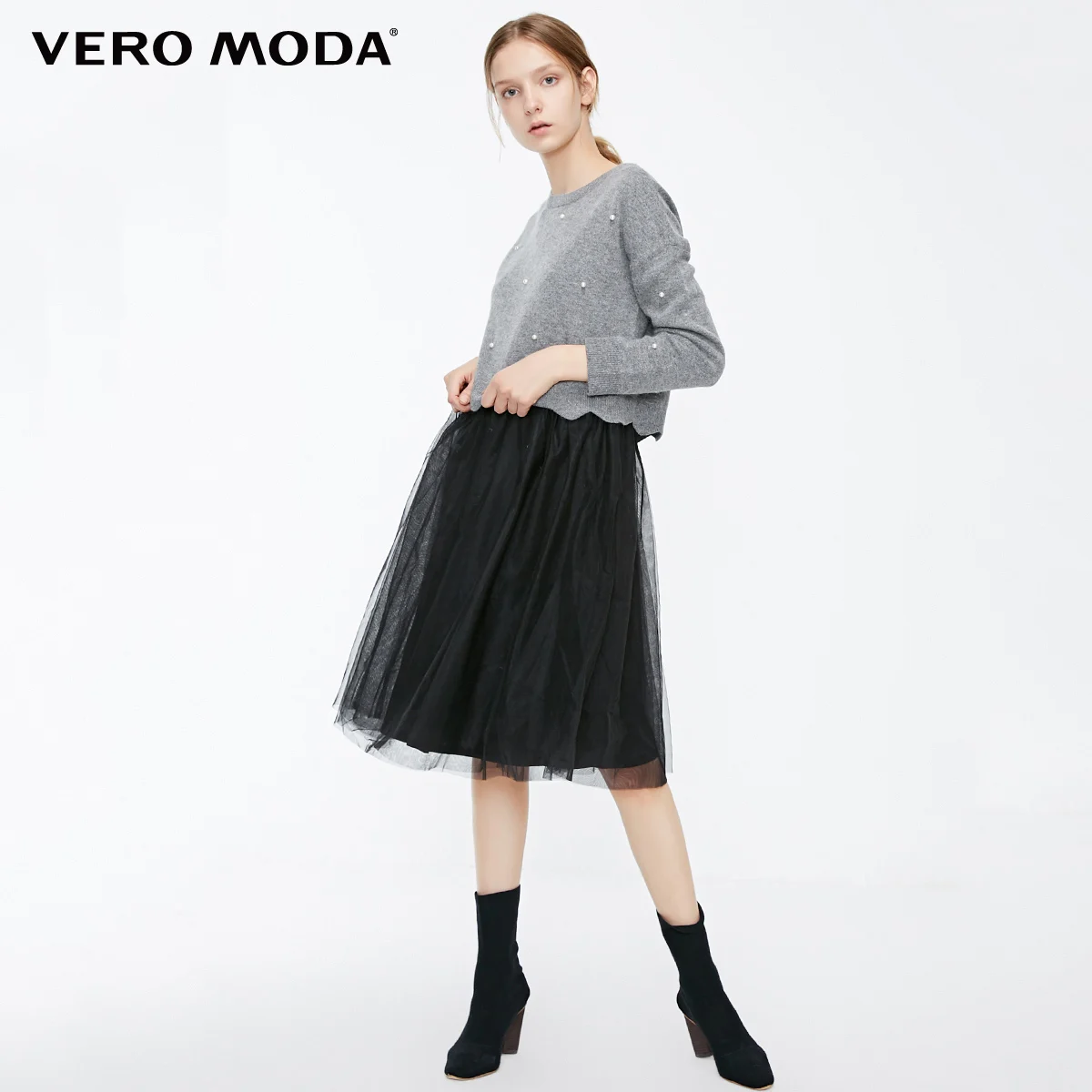 Vero Moda Новое поступление жемчужное платье из двух частей | 319146528