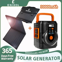 

Solar Generator , 110V/220V 111Wh Portable Power Station,Mobile Emergency Backup Power With 40W/18V Foldable Solar Panel Charger