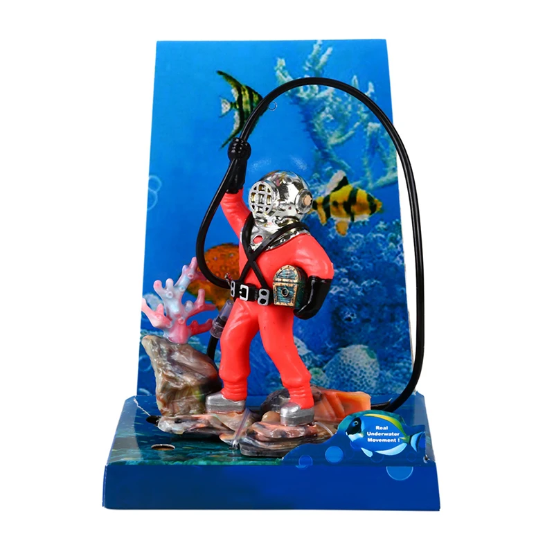 Air Action Diver Охотник за сокровищами грудь Декор аквариум украшение подводный пейзаж