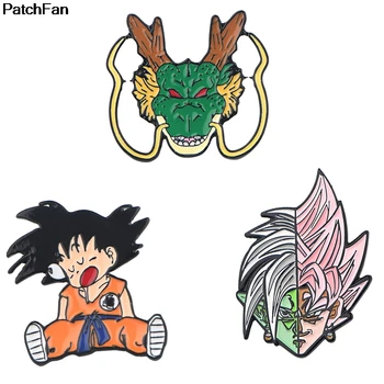 

20pcs/lot A3038 Patchfan Anime Cartoon Dragon Ball Pins Badges Brooch lapel Pin For Clothes On The Backpack Accessories jewelry