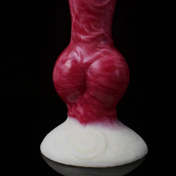 New Knot Dog Dildo For Beginners Sucker Silicone Red Realistic Animal Penis Vagina Stimulate Anal Expansion Sex Toys Shop 2