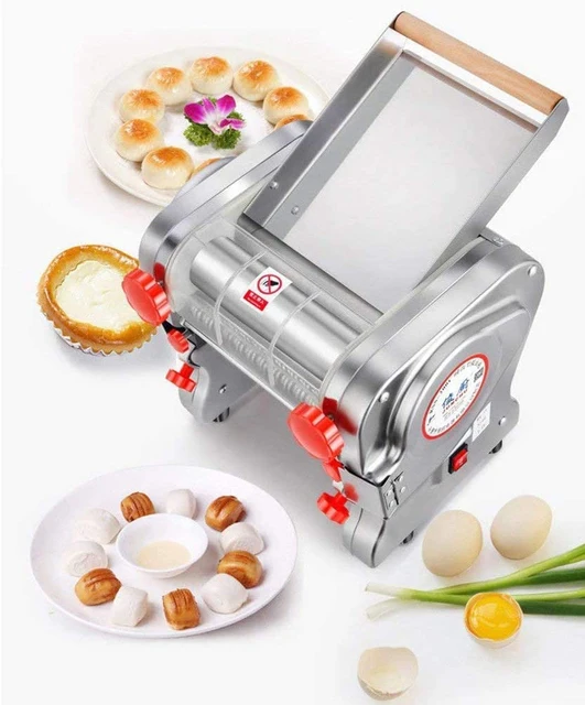 FKM240 Electric Dough Roller Sheeter S.steel Noodle Dumpling Pasta Maker  Making Machine with Changeable Roller and Blade - AliExpress