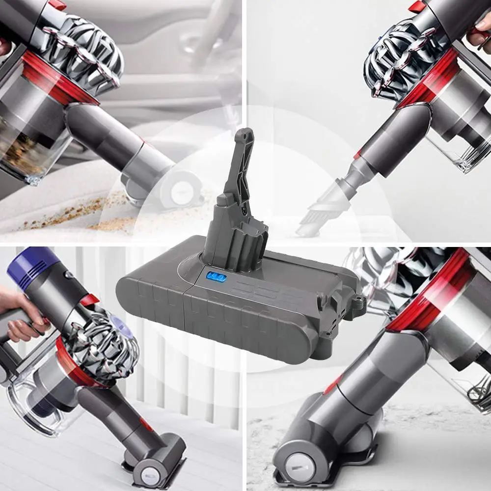 Bateria de Lítio da Substituição do Li-íon de Waitley 4.5ah para a Bateria de Dyson Aspirador Sony Baterias Compatível v7 21.6v v8 4500mah - - Image 6