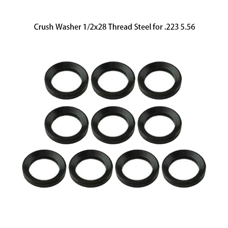 HIGH QUALITY Stainless Steel Crush Washers for .223 223 1/2x28  .308 308 5/8x24 