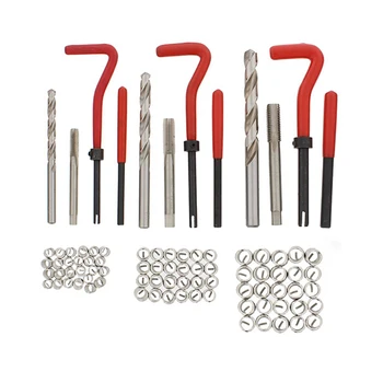 

88Pcs Durable Thread Repair Tool Helicoil Rethread Repair Kit Set Garage Workshop Tool Professional Recoil Repair Tool M6 M8 M10