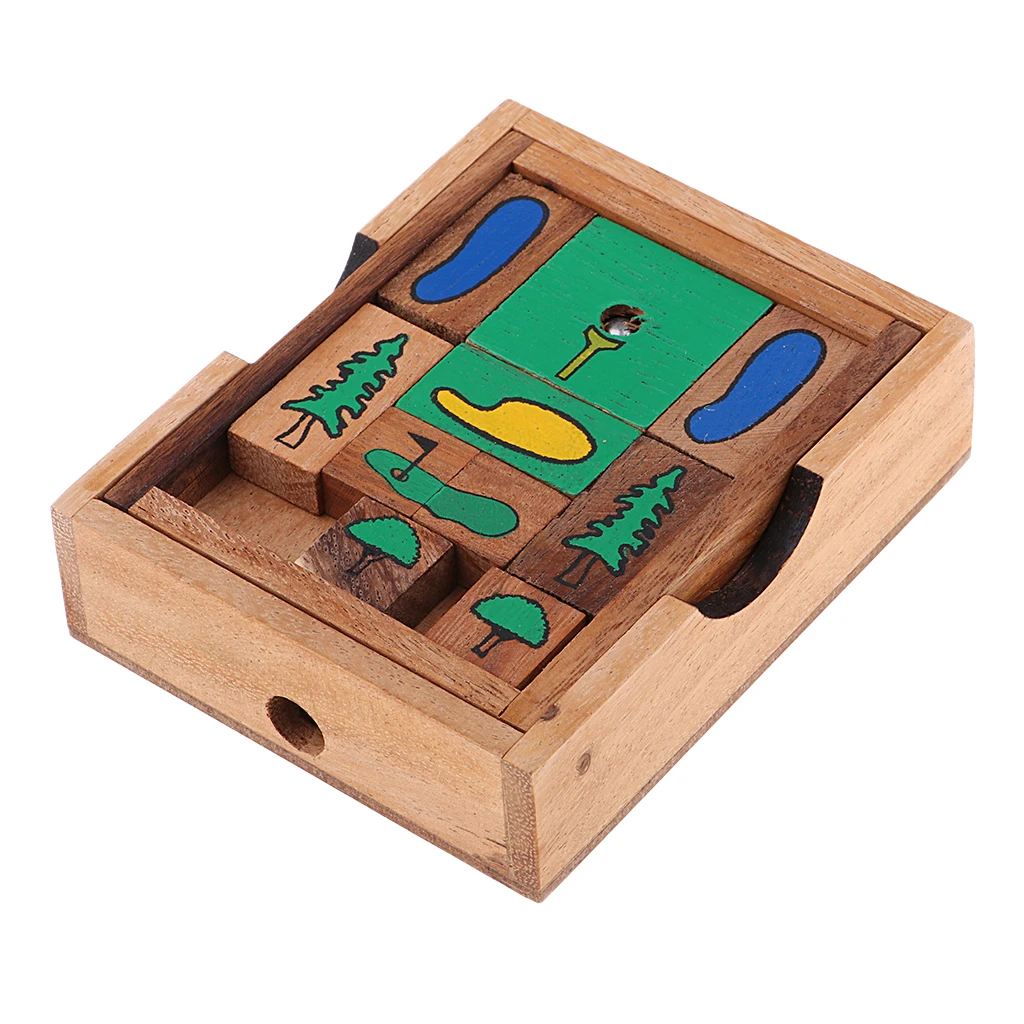 Preschool Educational Toys Wooden Board Games Sliding Klotski