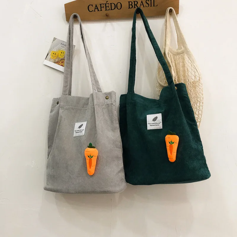 

2019 New Style Artistic Solid Color One Shoulder Canvas Bag South Korea INS Simple Versatile Large-Volume Students Shoulder Bag