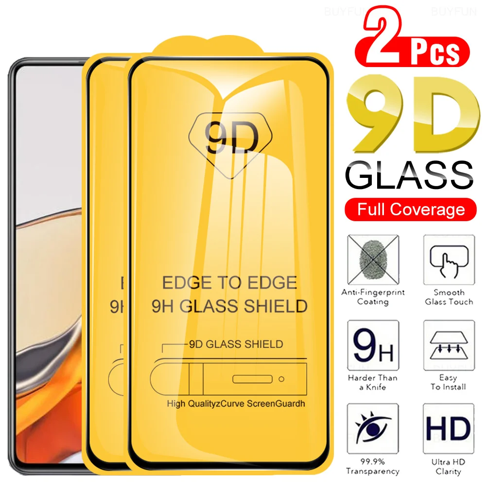 2PCS 9D Full Cover Tempered Glass Case For Xiaomi 11T Pro 6.67" HD Screen Protector For Xiamoi 11TPro Xiomi 11 T Protective Film