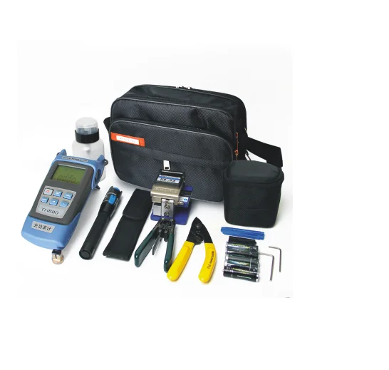 

FTTH Optical Fiber Splicing Tool Box Cleaver Fiber Optic Toolkit