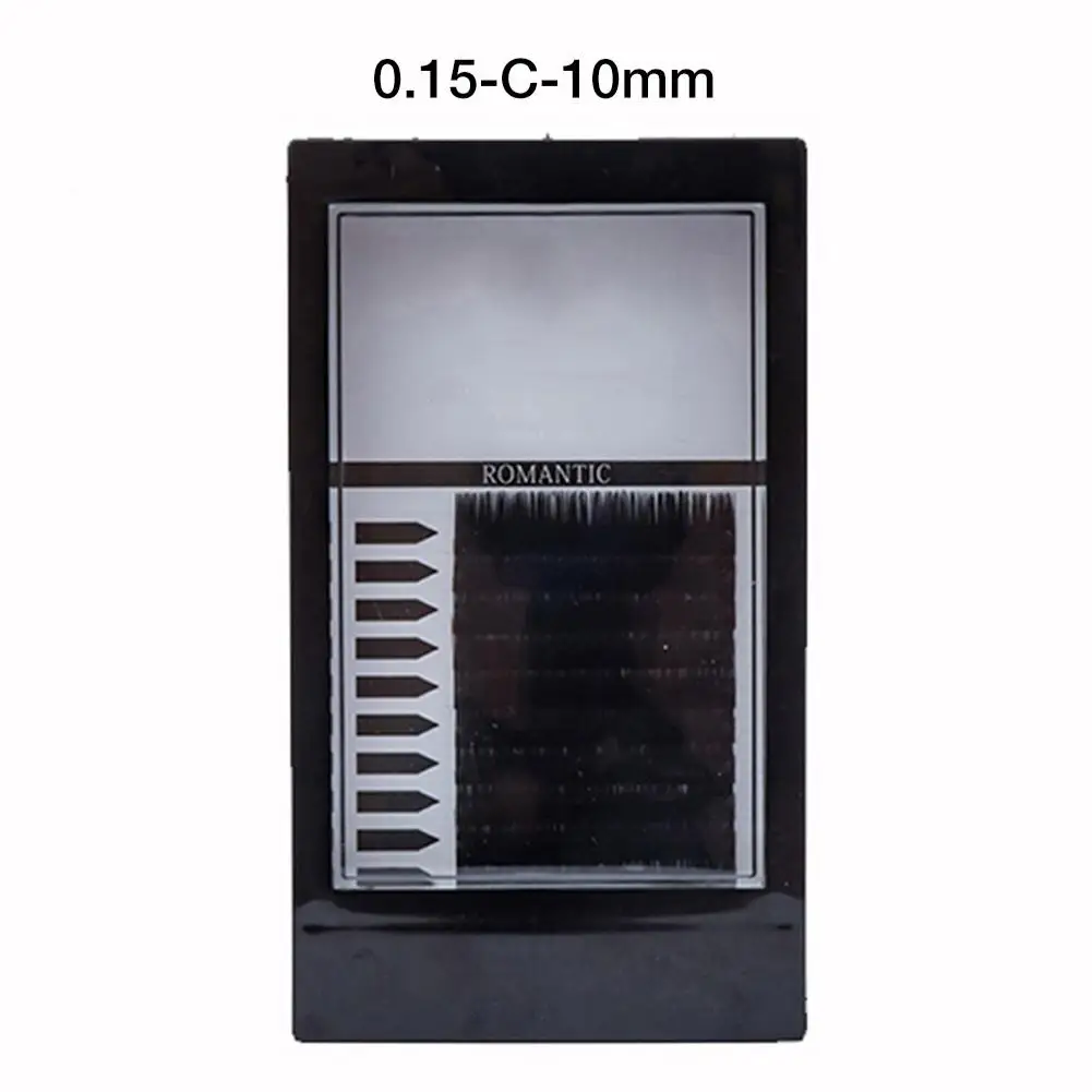 New Beauty False Eyelashes Natural Soft Fake Eyelash Eye Makeup Tool For Women Double-hair Tip Grafting Eyelash Velvet Flat Hair - Цвет: 0.15xCx10mm
