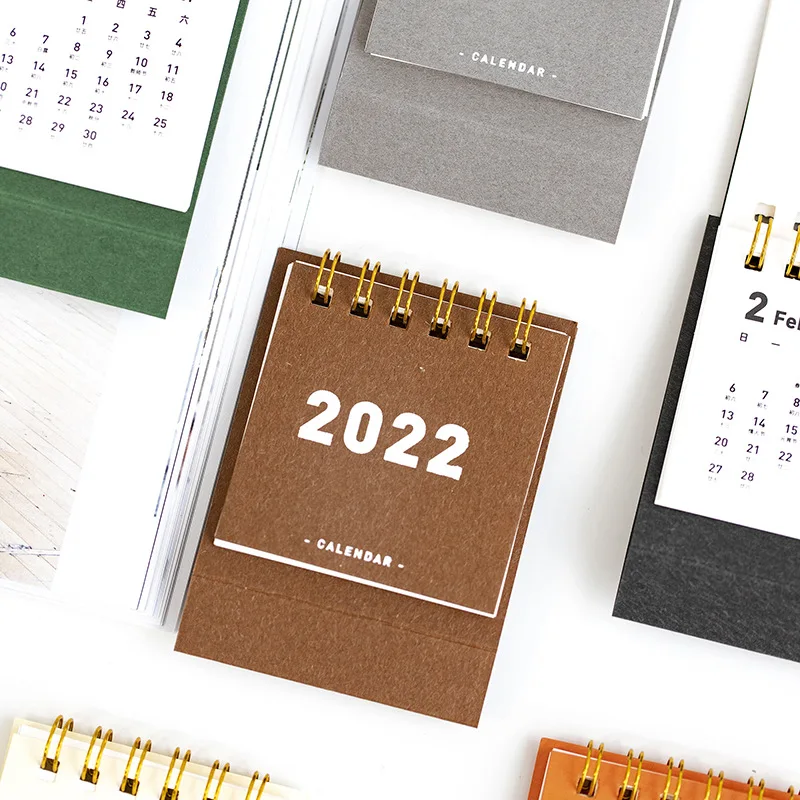 Njcu Calendar 2022 2022 New Calendar Simple Mini Calendar Desk Vertical Paper Multifunction  Storage Box Timetable Plan Notebook Office Supplies|Calendar| - Aliexpress