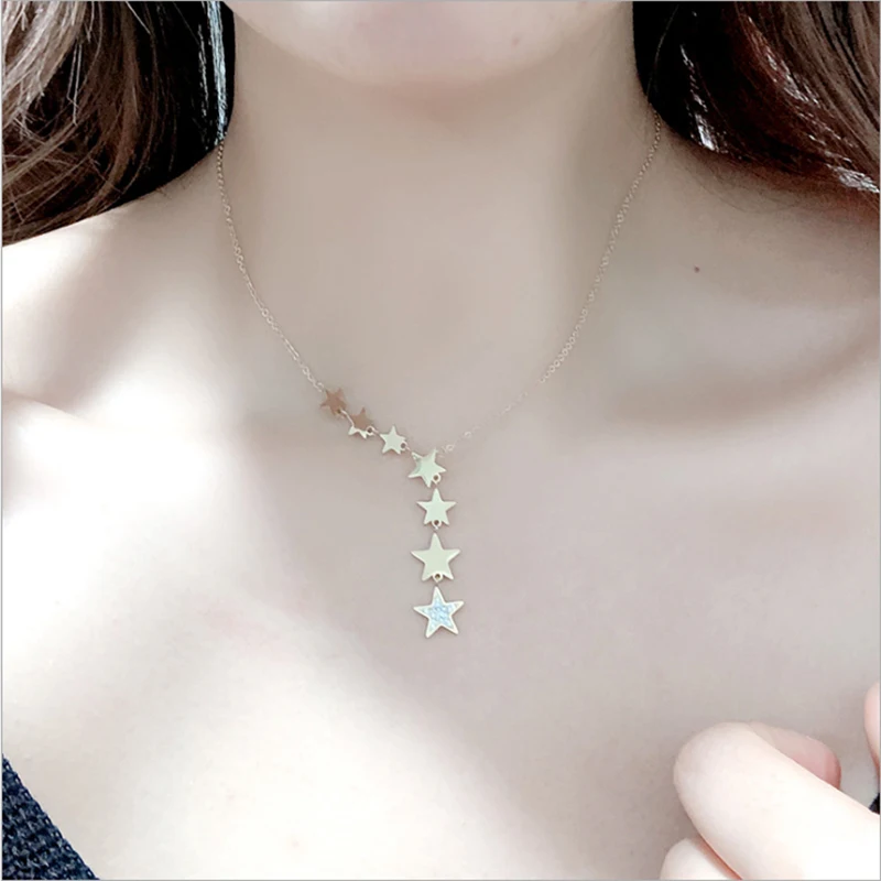 Stars Zircon Necklace For Women
