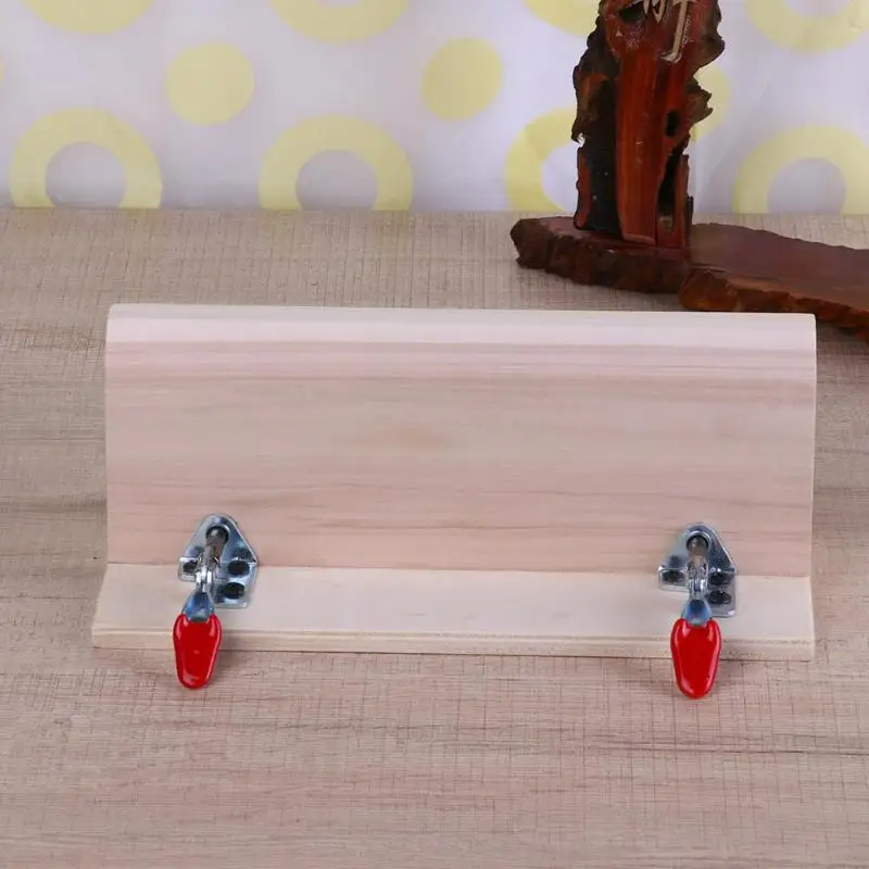 DIY Улучшенный швейный деревянный кожаный зажим Горизонтальный кожаный удерживающий зажим