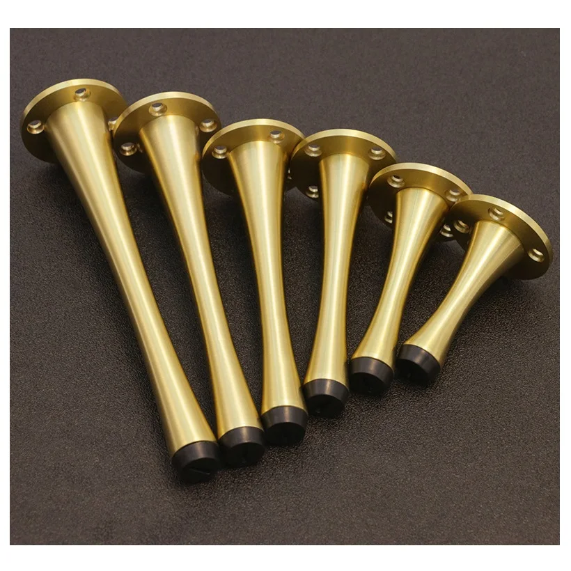 2pcs Solid Brass Furniture Cupboard Feet Slim Waist Pattern