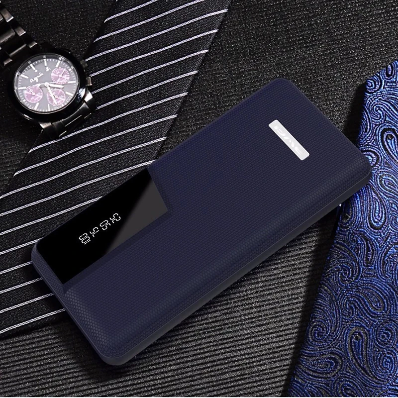 Xiao mi power Bank бизнес портативное зарядное устройство Dual USB mi power bank QC3.0 кожанная Внешняя батарея купить 2 получить скидку 10% Прямая поставка