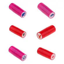 6 штук цветной Быстросохнущий мяч для гольфа штамп штамповка маркер печать