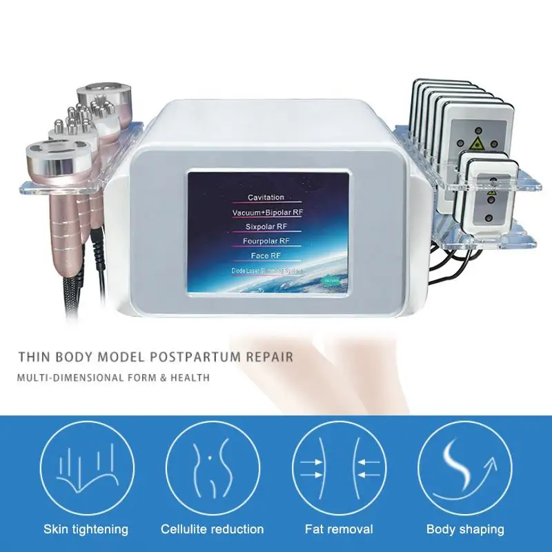 

2021 Newest 40K Cavitation Machine Liposuction Vacuum Lipo Slimming Skin Care Equipment