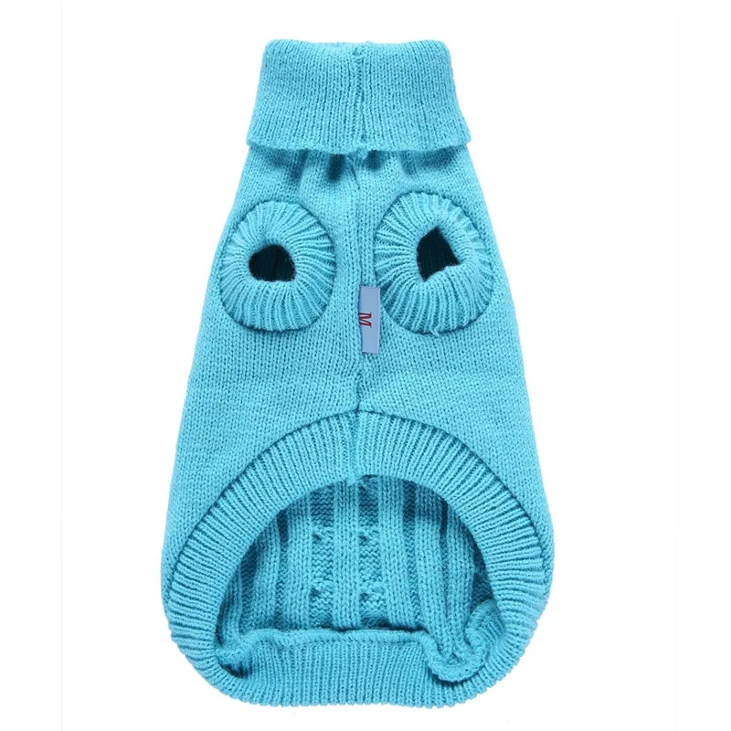 Pet supplies dog clothing solid color pet dog sweater dog clothing autumn and winter wholesale