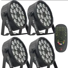 4 шт./пульт дистанционного управления светодиодный PAR 18X12 Вт RGBW PAR/диско-светильник dmx512 светодиодный светильник для мытья сценического профессионального dj оборудования Новинка