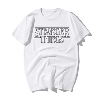 

one yona Stranger Things Fashion Print T Shirt Men Letter Print T Shirt Fashion Cotton Clothing Top 2019 Summer Hip Hop T Shirt