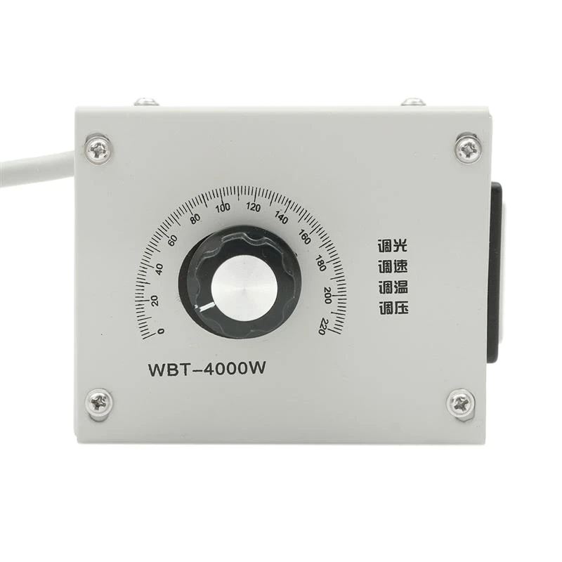 

GTBL 4000W Ac 220V Variable Voltage Controller For Fan Speed Motor Temperature Dimmer Au Plug