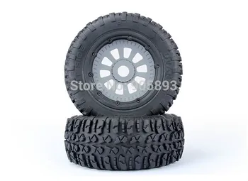 

Tire 2pcs X Tyres and Wheels for 1/5 LOSI 5ive-T ROVAN LT KM X2