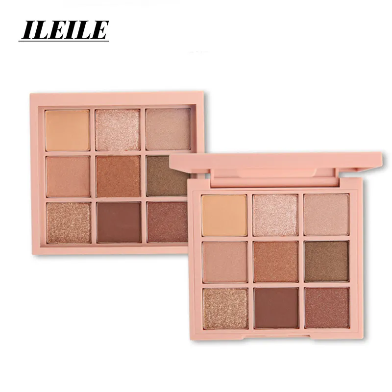 

Novo Fashion eyeshadow palette 9Colors Matte EyeShadow naked palette Glitter eye shadow MakeUp Nude MakeUp set Korea Cosmetics