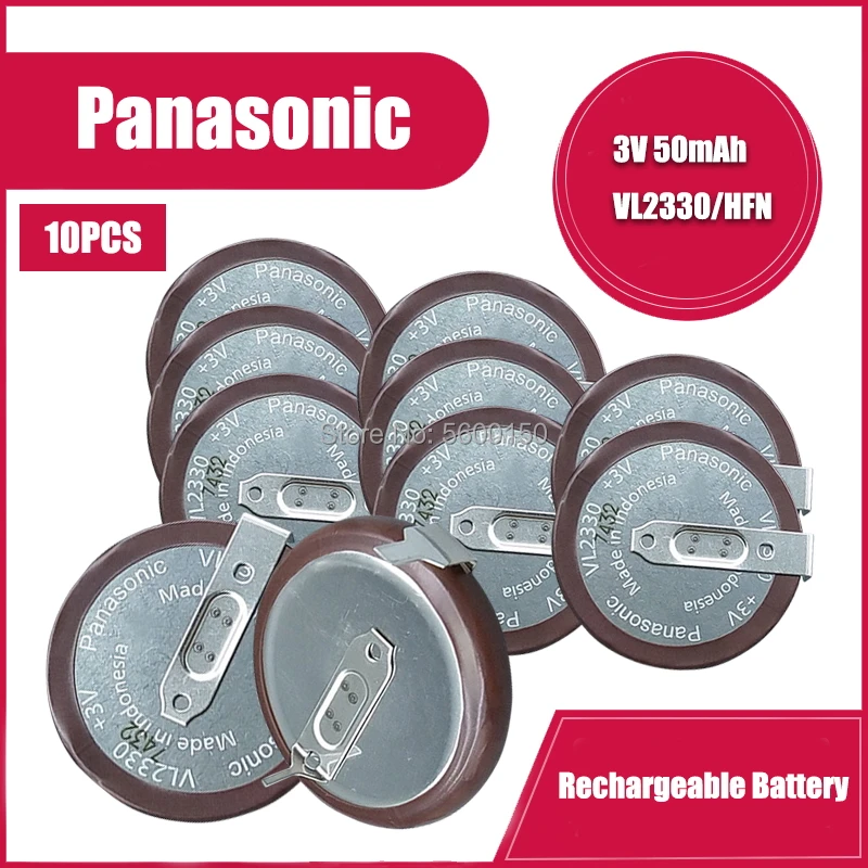 Panasonic литий кнопочные аккумуляторные батарейки 10 шт. VL2330 с 180 градусами для Land Rover