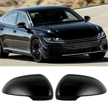 Couvercle de rétroviseur latéral noir brillant pour VW Volkswagen Magotan 2017 2018 2019 2020 ALLTRACK 2016 2017 2018 2019 Arteon 2019 2020
