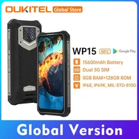 Oukitel wp15 áspero smartphone 15600mah 6.5 