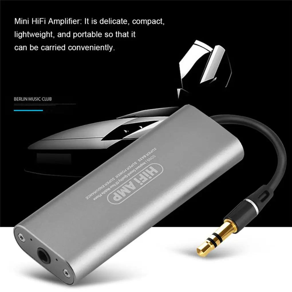 HIFI Headphone Amplifier Professional Portable Mini 3 5mm Headphone Audio Game Amplifier Mobile Phones