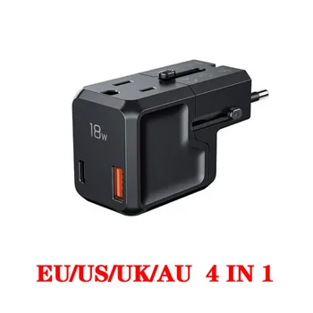 

Mobile Phone Charger Quick Charge QC 3.0 18W Fast Charging EU US UK AU Plug Adapter Wall USB Charger For IPhone Samsung Xiaomi