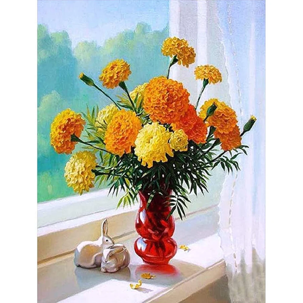 

Flower Landscape Tulip 14CT Cross Stitch Set DIY Embroidery Sewing Needlework Handicraft Painting Home Decor Promotions Stamped