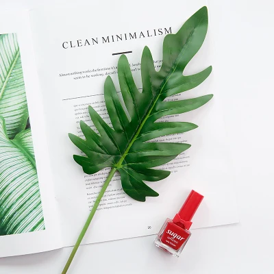 25~80cm Simulation Leaf Fake Plant Leaves for Adornment Photography Background Accessories Studio Photo Shooting Backdrops Props J