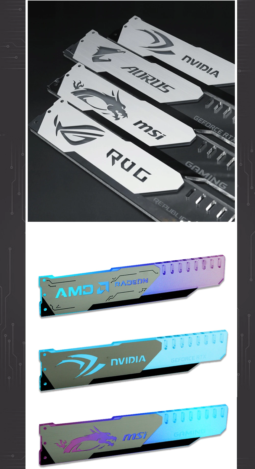 ARGB M B AURA 3Pin 4Pin SYNC 275*50*8mm