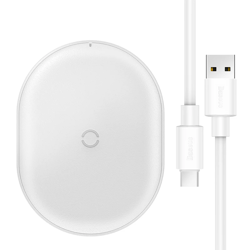 Беспроводное зарядное устройство Baseus Qi для iPhone 11 Pro Xs Max X 15 Вт быстрая Беспроводная зарядная площадка для samsung S10 S9 Xiaomi Mi 9 - Тип штекера: White
