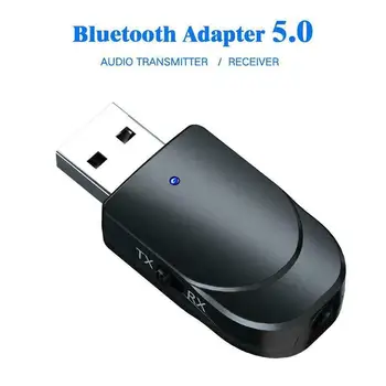 

2 In 1 Bluetooth 5.0 Handsfree Car Kit Bluetooth Music Audio Receiver Adapter Bluetooth FM Transmitter Mini Aux TV PC Speaker