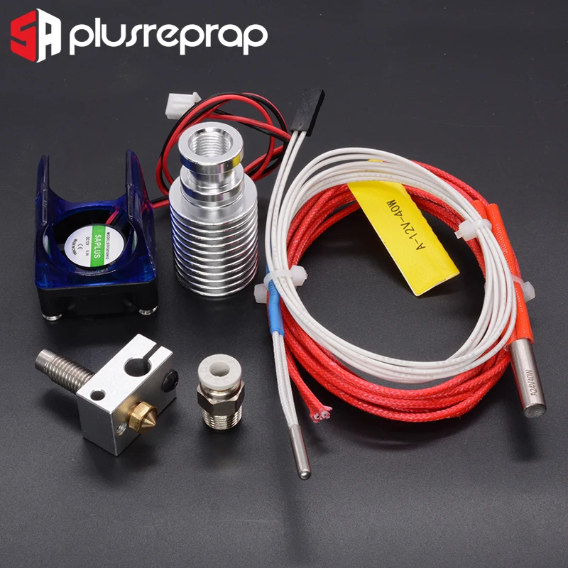 V6 J head 12 В 24 в полностью металлический Hotend Уэйд или Боуден экструдер нагреватель
