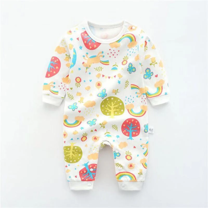 Осенние детские комбинезоны, хлопковые комбинезоны с длинными рукавами для новорожденных, одежда для девочек и мальчиков, комбинезон для младенцев - Цвет: Long10