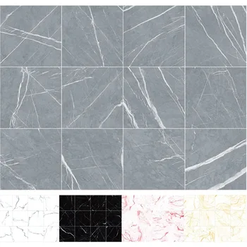 

Waterproof Floor Stickers DIY Wall Ground Decor Self Adhesive Marble Wallpapers Bathroom Wall Sticker House Renovation Decals